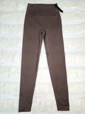Nike SKIMS Matte V Pannel Legging 26 Inch Brown Dark Sepia Women XS NEW
